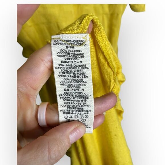 Free People Love To Love You Dress in Yellow Size Small - Picture 15 of 16